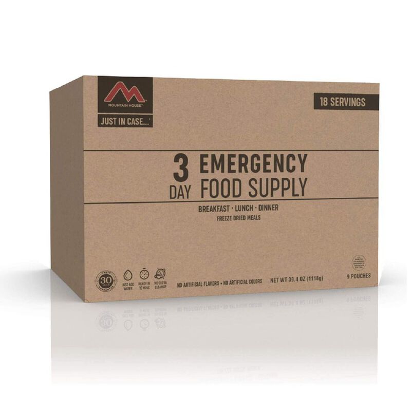3 Day Emergency Food Supply | Mountain House Freeze Dried Food, , large image number 0